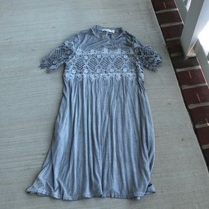 Lace t shirt dress
